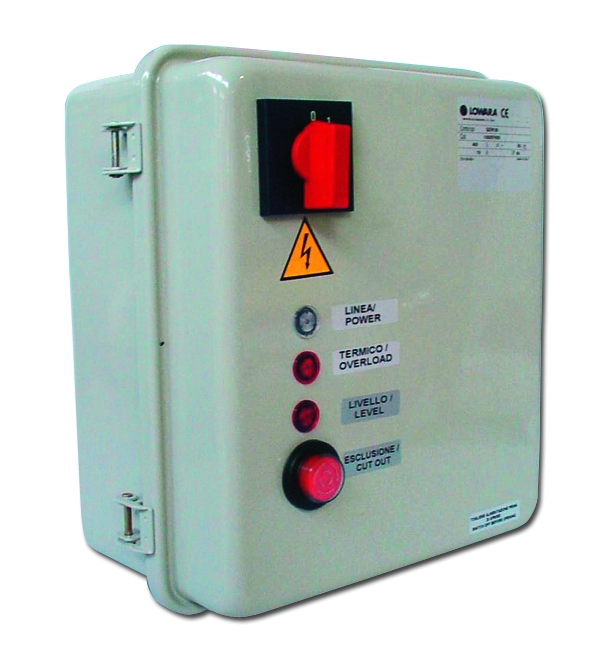 Xylem lowara Schakelkasten QSM - QPC - QPCS - QMC - QMCS - QM - QTD - Q3D - Q3Y - Q3A - Q3SF - QDRM monofase - QDR driefase - 9QDRM2 monofase - 9QDR2 driefase - QCL5 - QCL10 - QCLP10 Serie - SLD - DPF - VR - SCA3