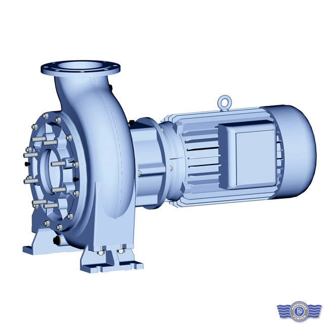 Herborner centrifugaal dompelpomp Univers T fecalien effluent waterzuivering RWZI